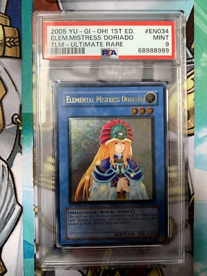 Yugioh Elemental Mistress Doriado TLM-EN034 Ultimate Rare 1st Edition PSA 9 MINT - Image 1 of 3