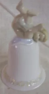 NEW Porcelian Cherub Angel Bell - Picture 1 of 1