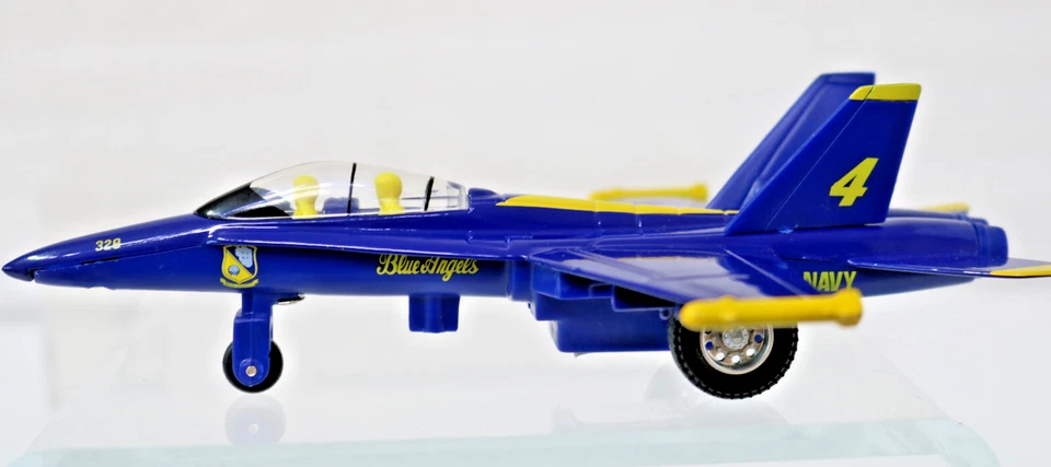 US Navy Blue Angel Die Cast PullBack Power 6.5"X5" #4 F/A-18 Daron 5529 - Image 1 of 4