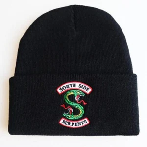 QUALITY BEANIE SKULL CAP SOUTHSIDE SERPENTS EMBROIDERED PATCH HELMET MASK HARLEY - Bild 1 von 1