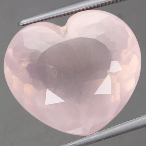 Piedra preciosa de 15,41 quilates 17,65 x 16 mm corazón natural rosa brasileña buen estado💎 - Imagen 1 de 4