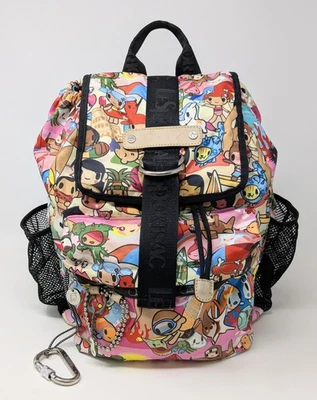 Tokidoki x LeSportsac Rucksack Backpack Hawaii Beach Tropical -Missing Bag Charm - Image 1 of 4