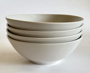 Set of 4 IKEA 12011-1 Light Gray Soup / Cereal Bowls 6 3/8” – Stoneware – EUC - Picture 1 of 9