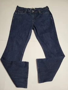 Levi's 515 Bootcut Denim Jeans Damen Größe 14M Mid-Rise dunkle Waschung blau Stretch - Bild 1 von 9