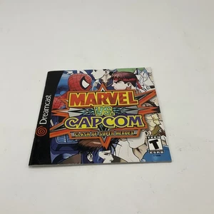 Marvel vs. Capcom 1 Sega Dreamcast NUR Anleitung Booklet schwarz Sega All Star - Bild 1 von 3