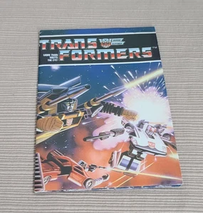 1984 Transformers Checkliste Poster Booklet. 12" x 8,5 Zoll Gedruckt in Japan - Bild 1 von 3