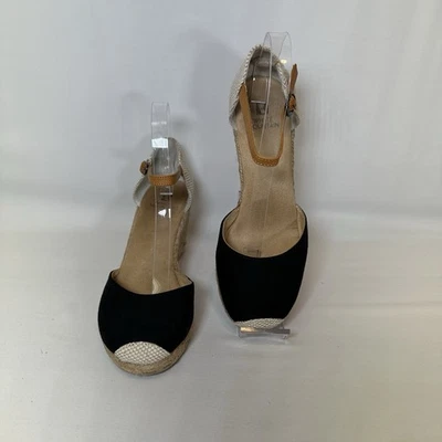 White Mountain Women’s 7.5M Mamba Espadrille Wedge Sandals Classic 2-Tone - Image 1 of 4