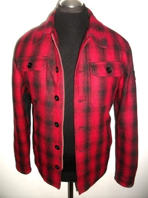 SCHOTT Flyers Man TWEED WOOL BOMBER JACKET COAT M PLAID CHECK OVER SHIRT Trucker - Image 1 of 4