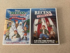 Set Of 2 DVDs Recess Christmas Miracle On, Recess School Out Saving The World - Picture 1 of 15