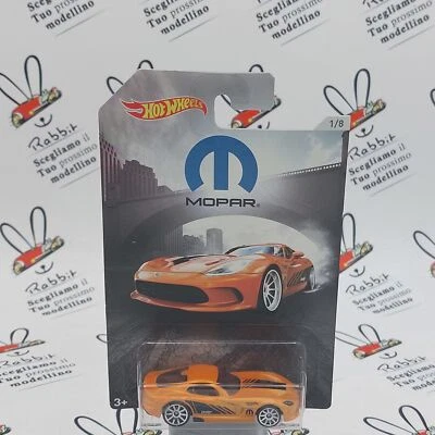 DIE CAST " 2013 SRT VIPER " 1/8 MOPAR HOT WHEELS SCALA 1/64 - Immagine 1 di 2