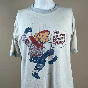 Vintage 60s Howdy Doody Ringer T-Shirt Medium Puppet NBC Enterprises - Bild 1 von 8
