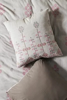 NUEVO Anthropologie Bordado Natani Euro Sham Z527-7 Foto 1 de 2