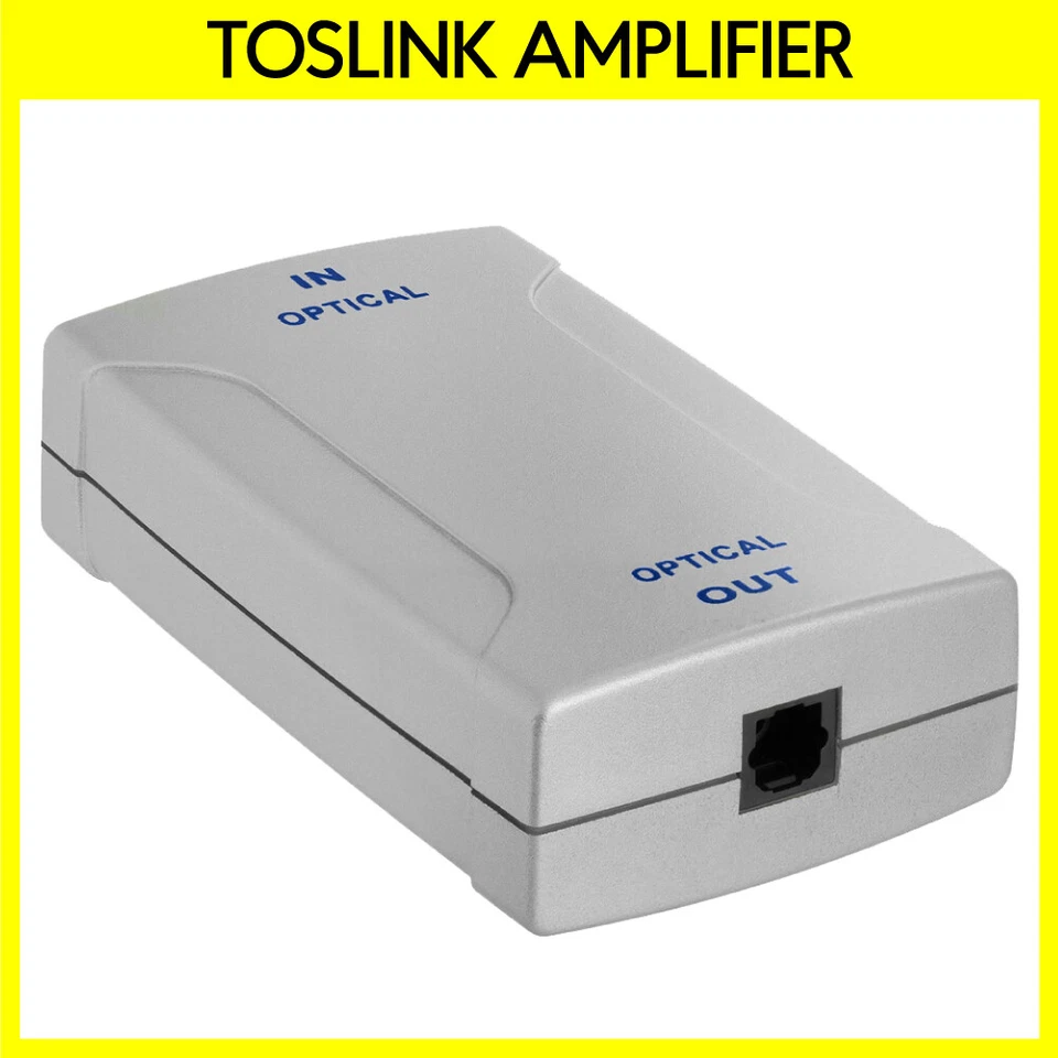 Toslink Signal Amplifier Toslink Jack Digital Audio Signal Booster Optical Fiber - Image 1 of 3