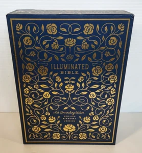 Illuminated Bible Art Journaling Edition English Standard Version ESV Navy HC - Imagen 1 de 22