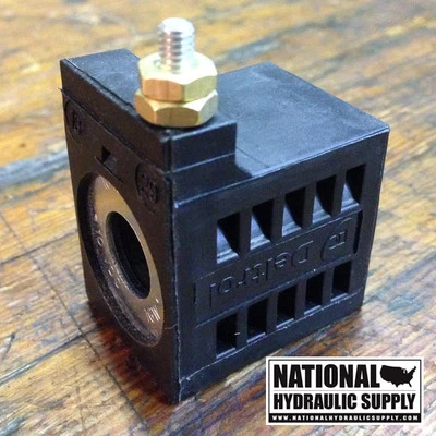 SPX Stone/Fenner, Deltrol, 10VDC Solenoid Coil, EF-1142, 10196-60,#8-32 Stud,NEW - Image 1 of 3