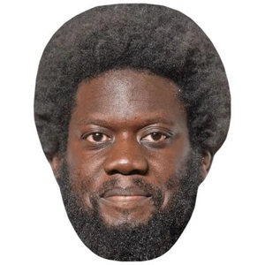 Michael Kiwanuka (Beard) Celebrity Mask, Flat Card Face, Fancy Dress Mask - Picture 1 of 6