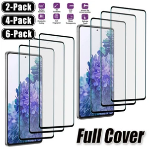 For Samsung Galaxy S20 FE/S20 FE 5G Full Cover Tempered Glass Screen Protector - Picture 1 of 16