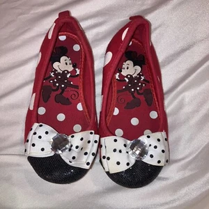Disney Store Minnie Mouse Ballet Costume Princess Slippers Shoes Girl's Size 10 - Picture 1 of 13