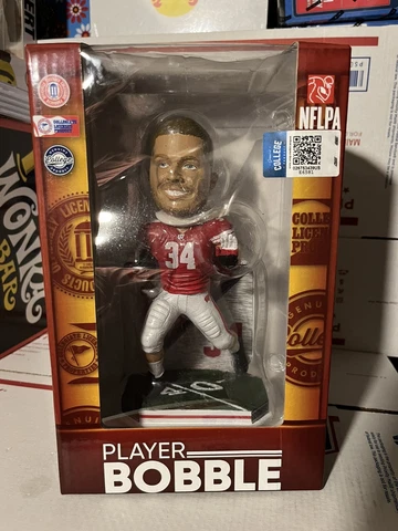 Derek Watt Wisconsin Badgers College Football Bobblehead Pittsburgh Steelers Cover