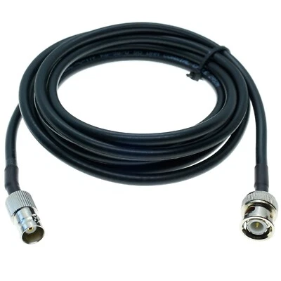 BNC male to BNC female plug connector lot RF Coaxial Cable Pigtail Coax RG58 - Image 1 of 3