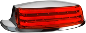 Custom Dynamics ProBeam Rear LED Fender Tip Light RED/CHROME 2009+ Electra Glide - Picture 1 of 1