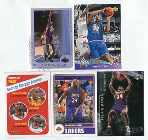 Shaquille SHAQ O'Neal 5 Card Basketball Card Lot HOF LAKERS MAGIC HEAT (LOT 4) - Picture 1 of 1