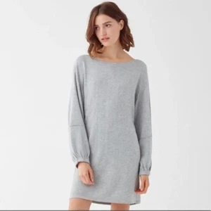 PRACHTVOLLES meliertes graues RF8S290 Pulloverkleid 5 % Kaschmir Größe Small neu mit Etikett $ 158 - Bild 1 von 15