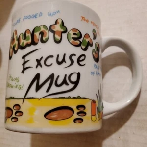 Hunter's Excuse Coffee Mug Cup Gag Gift Funny Camo Lipco Pre-owned  - Bild 1 von 6