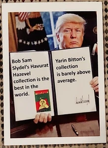 VIETMANESE GARBAGE PAIL KIDS foreign Donald Trump EXECUTIVE ORDER card FAN GPK - Picture 1 of 3