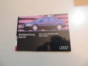 09.1994 Audi A4 / Quattro B5 Bedienungs Betriebsanleitung Bordbuch - Bild 1 von 4