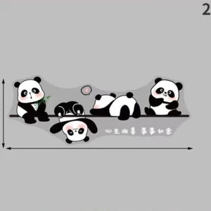 1X Cute Animal Panda Window Decal Glass Door Warning Sticker Bedroom Decorative - Picture 1 of 13