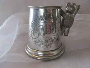 English Pewter' baby cup marked "Made in England" - Picture 1 of 10