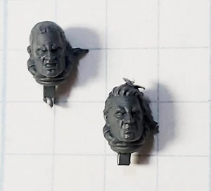Warhammer 40k Adeptus Custodes Bits Blade Champion Bare Heads x2 Set - Picture 1 of 2