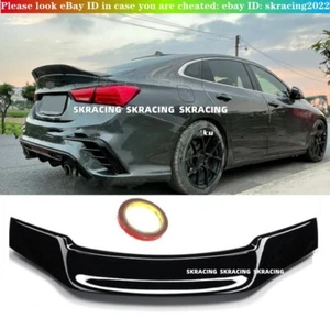 Glossy Black NEW Style Rear Trunk Spoiler Wing For Chevrolet Malibu 2016-2025 - Picture 1 of 17