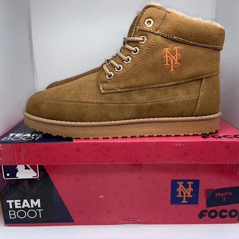 New York Mets Elite Boots Men Size 7 High Top Moccasin Shoes Cover