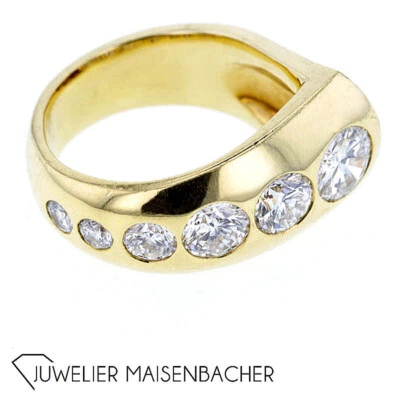 Tamara Comolli Ring *Drop* mit Brillant-Besatz Gold - Bild 1 von 3