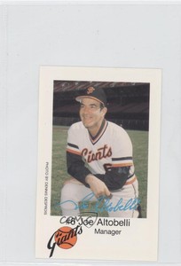 1979 KNBR San Francisco Giants San Francisco Police Joe Altobelli #6