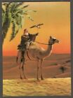 AOP Vintage 3D Linsenkarte Arabisch auf Kamel mit Falken
