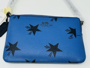 NUOVO COACH Coach a forma di L cerniera donna Star Canyon F64239 marsupio da polso nuovo con etichette - Foto 1 di 12