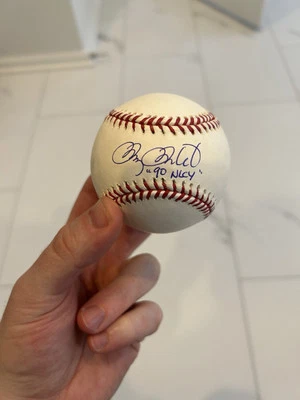 Béisbol firmado por Doug Drabek certificado MLB y Tristar 90 NLCY inscrito automático Foto 1 de 4