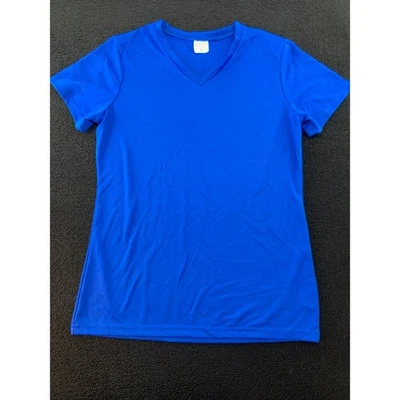 Camiseta Augusta Sportswear Feminina Azul Royal Decote V Gerenciamento de Umidade Tamanho M - Imagem 1 de 4