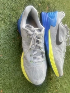 Nike LunarGlide 6 Magnet Gray/Photo Blue/Black/Volt 654433-005 Men's Size9 - Picture 1 of 9