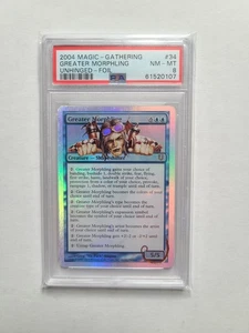 MTG Greater Morphling FOIL PSA 8 NM-MT 2004 Unhinged Foil Rare Magic Card #34 - Picture 1 of 4