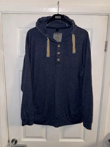 Regatta Outdoors blauer Hoodie leichter Langarm Oberteil Pullover Herren XL - Bild 1 von 9