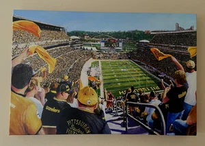 16" x 24" WEBER Canvas Painting "CHEERING THE STEELERS" Pittsburgh Heinz Field - Bild 1 von 11