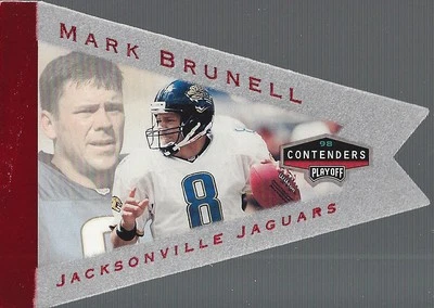 1998 Playoff Contenders Pennants Red Foil #44 Mark Brunell - FB - Image 1 of 2
