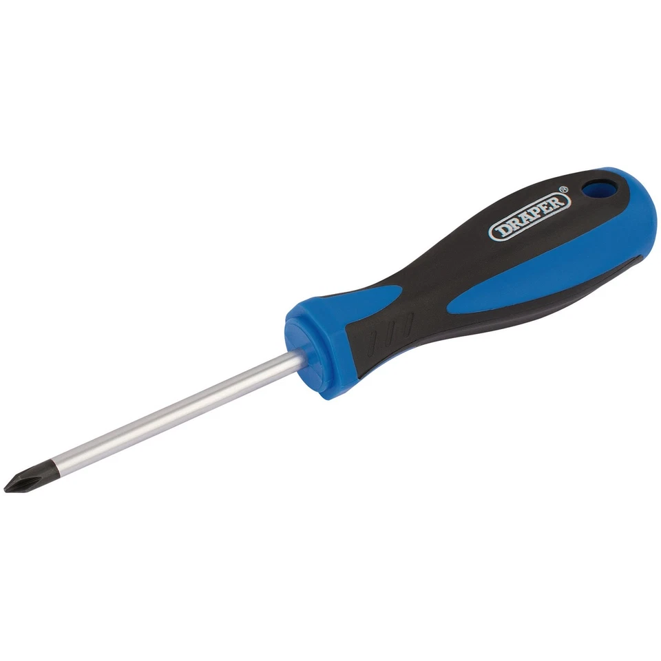 Draper Cross Slot Screwdriver No.1 x 75mm Soft Grip Handle 63485 - Image 1 of 1