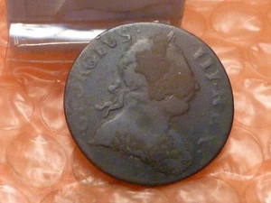 Original 1772 George III  Revolutionary War Colonial Halfpenny Detector Find - Picture 1 of 2