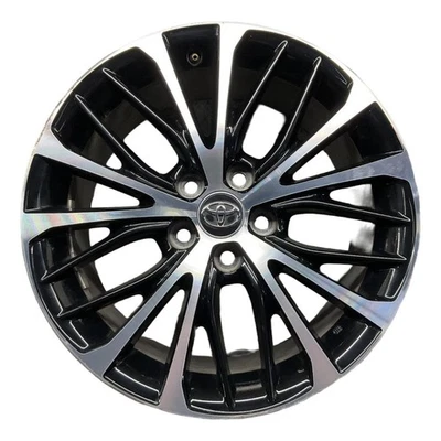 2018-2020 Toyota Camry Wheel 18x8 Alloy 20 Spoke Silver & Black Factory OEM Part - Image 1 of 4