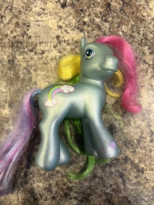 My Little Pony G3 Rainbow Dash 2002 brillo cabello cepillable MLP Foto 1 de 4